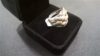 Lady's Silver Ring 925 Silver 6g Size:5.75